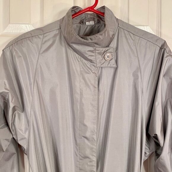 GRAY GALLERY FULL LENGTH RAIN COAT SIZE 8 - Picture 4 of 13